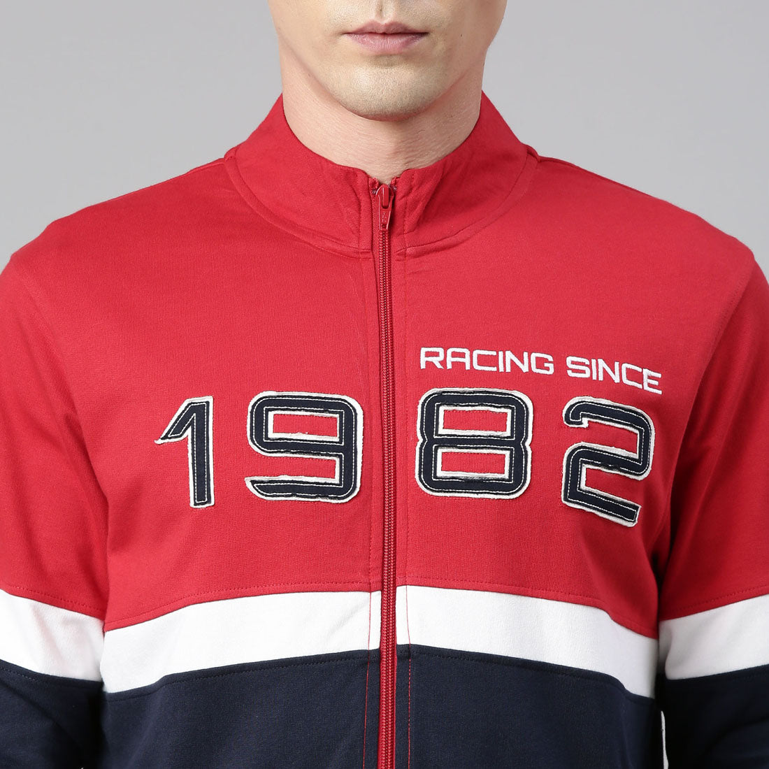 TVS Racing Storm Breaker High Neck Sweatshirt | 100% Cotton, 280 GSM for Comfort and Style