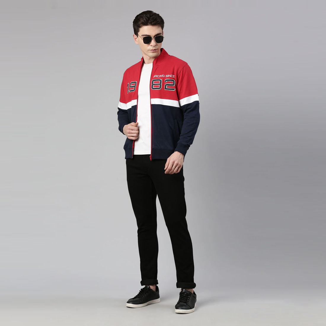 TVS Racing Storm Breaker High Neck Sweatshirt | 100% Cotton, Stylish & Cozy