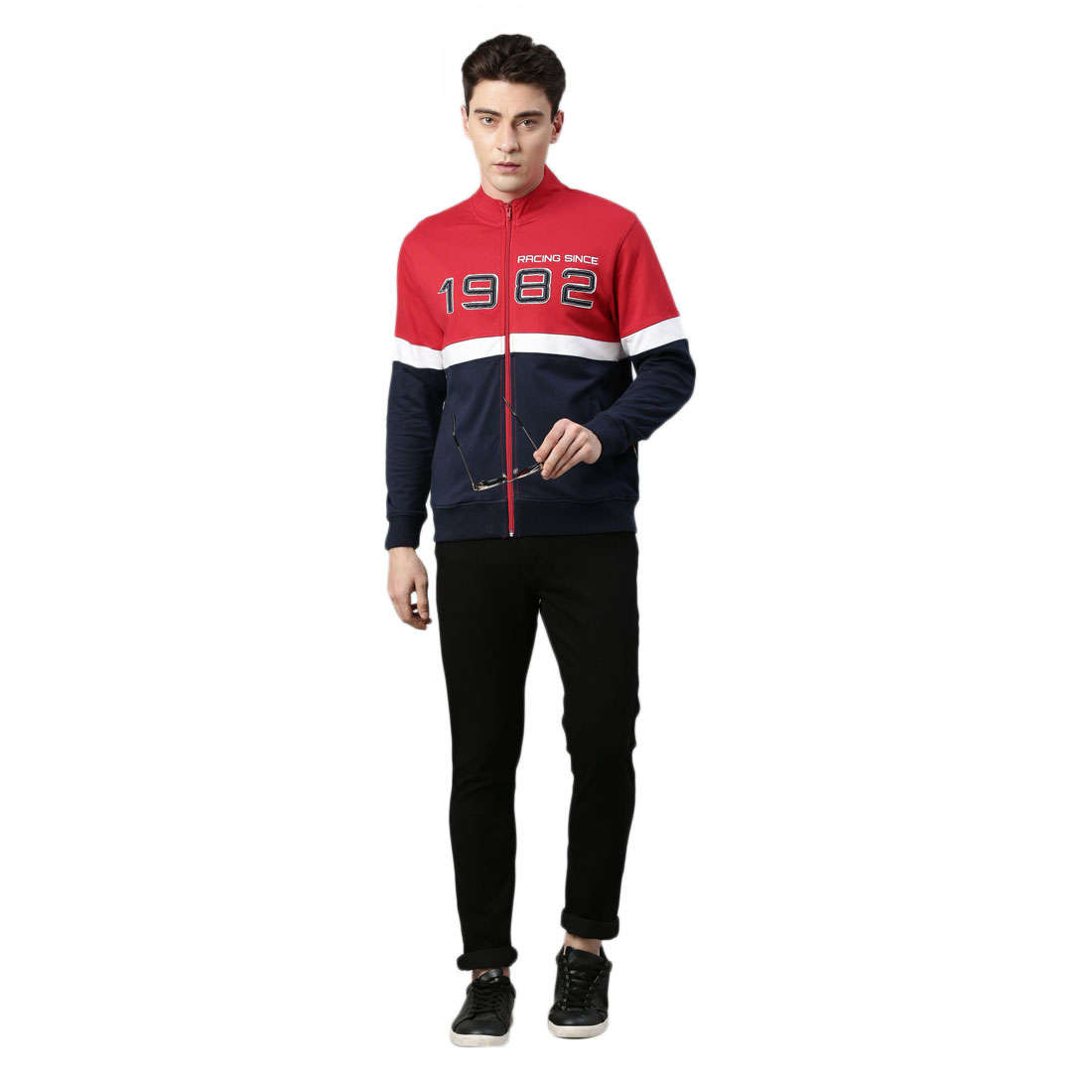 TVS Racing Storm Breaker High Neck Sweatshirt | 100% Cotton, Stylish & Cozy