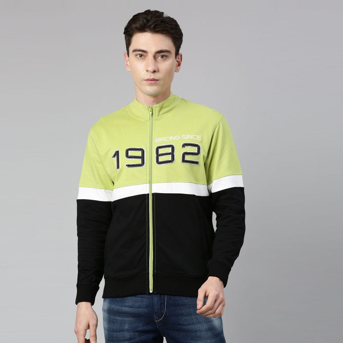 TVS Racing Storm Breaker High Neck Sweatshirt | 100% Cotton, 280 GSM for Comfort and Style