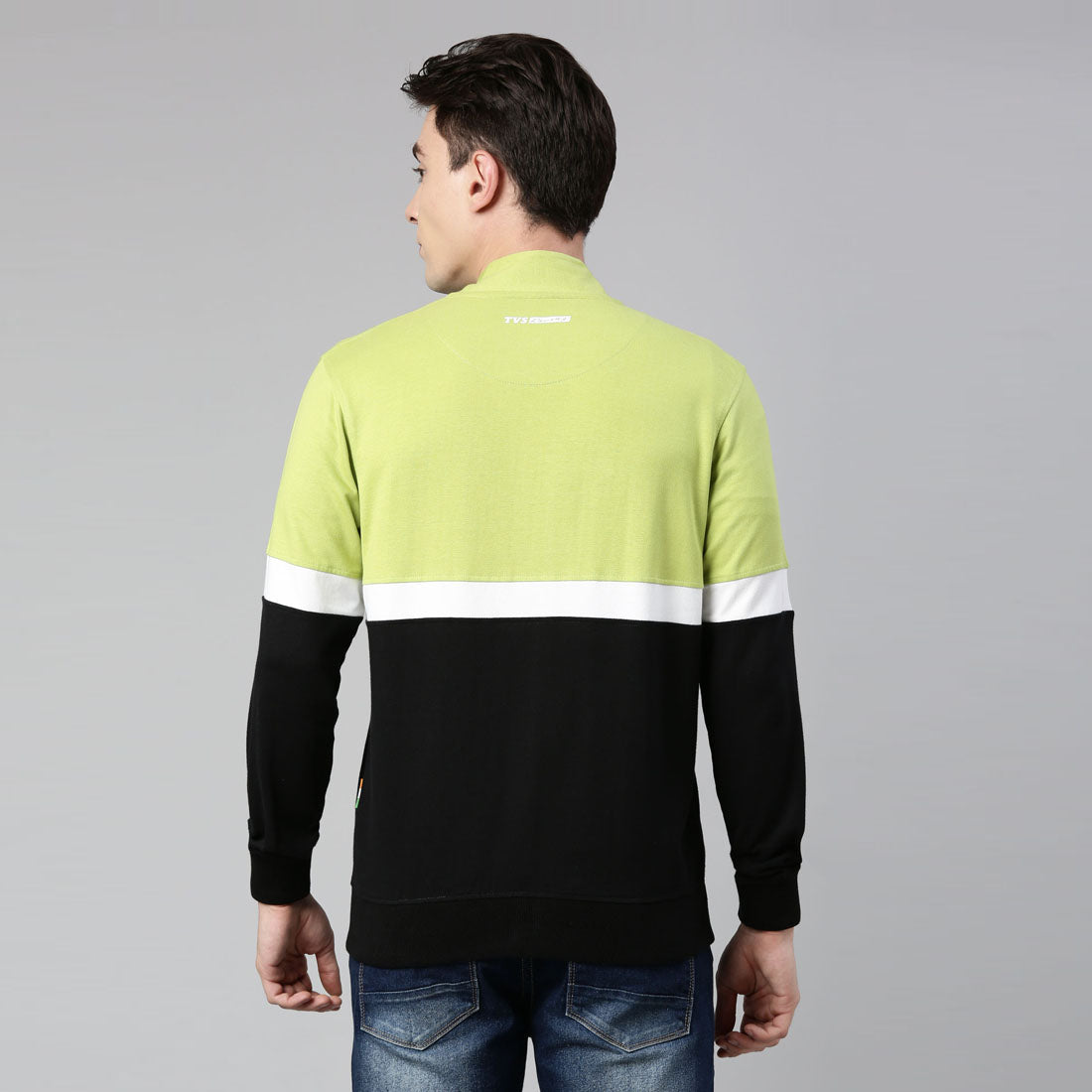 TVS Racing Storm Breaker High Neck Sweatshirt | 100% Cotton, 280 GSM for Comfort and Style