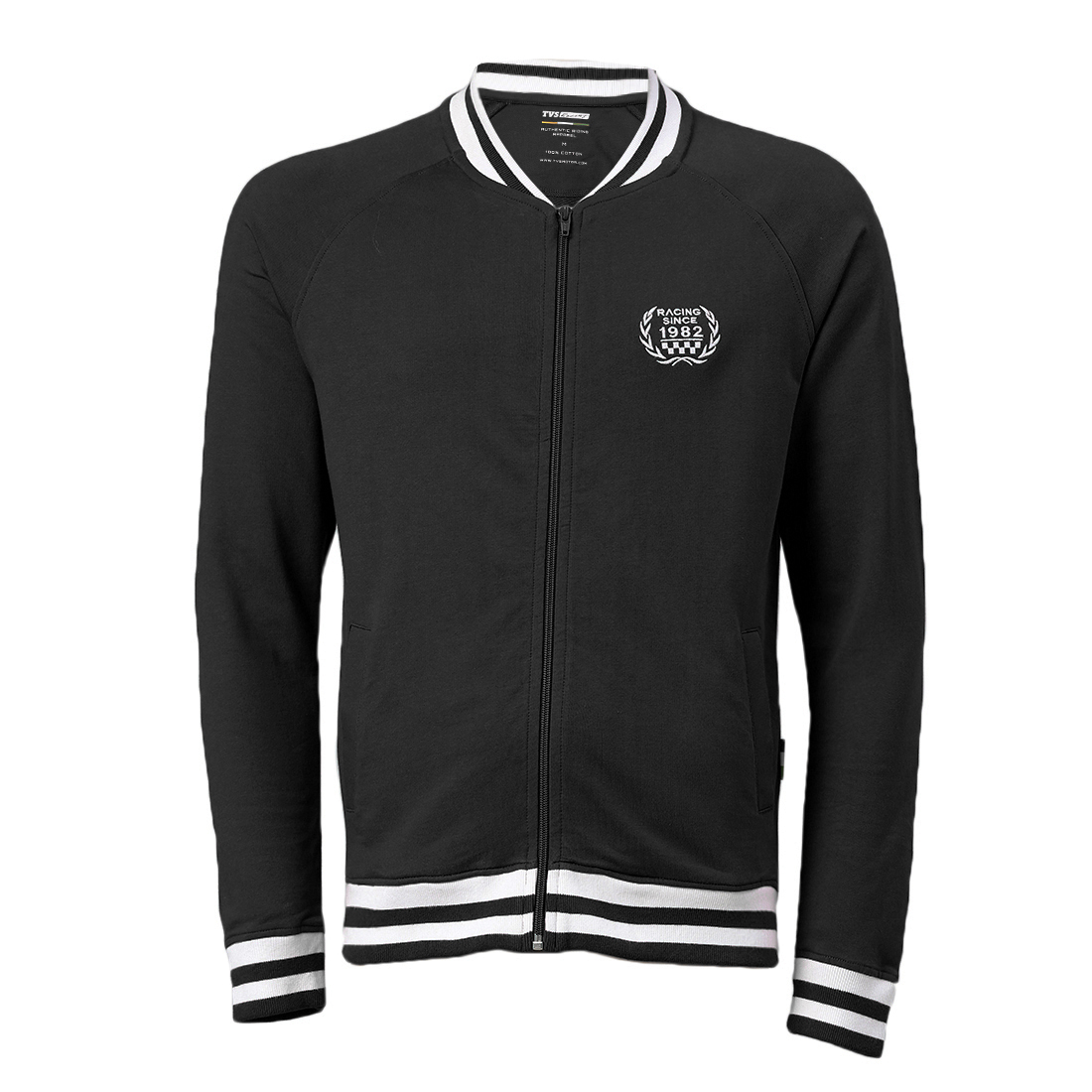 TVS Racing City Urban Bomber Jacket | 100% Cotton, 280 GSM Sweatshirt for Casual Comfort