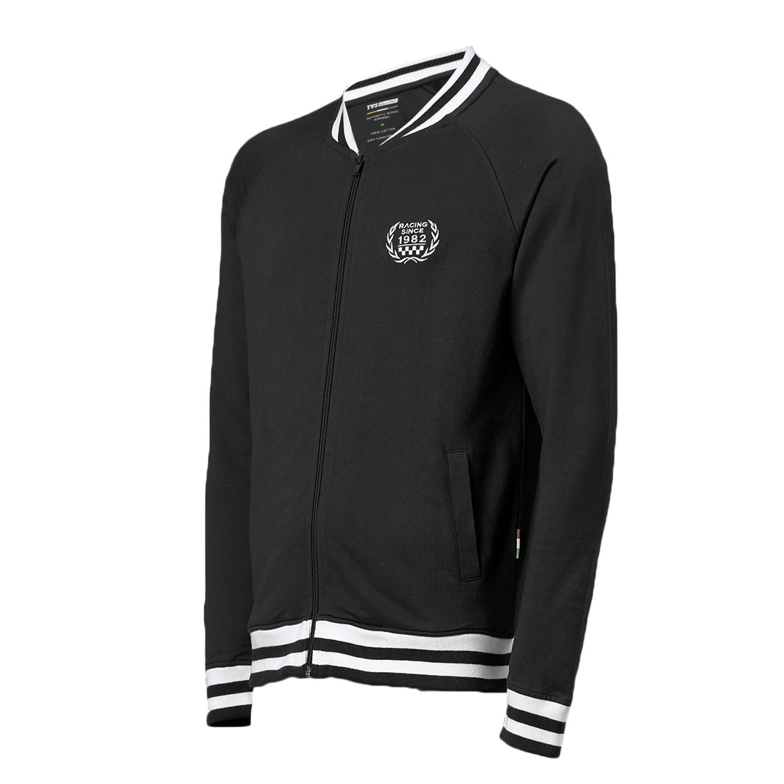 TVS Racing City Urban Bomber Jacket | 100% Cotton, 280 GSM Sweatshirt for Casual Comfort