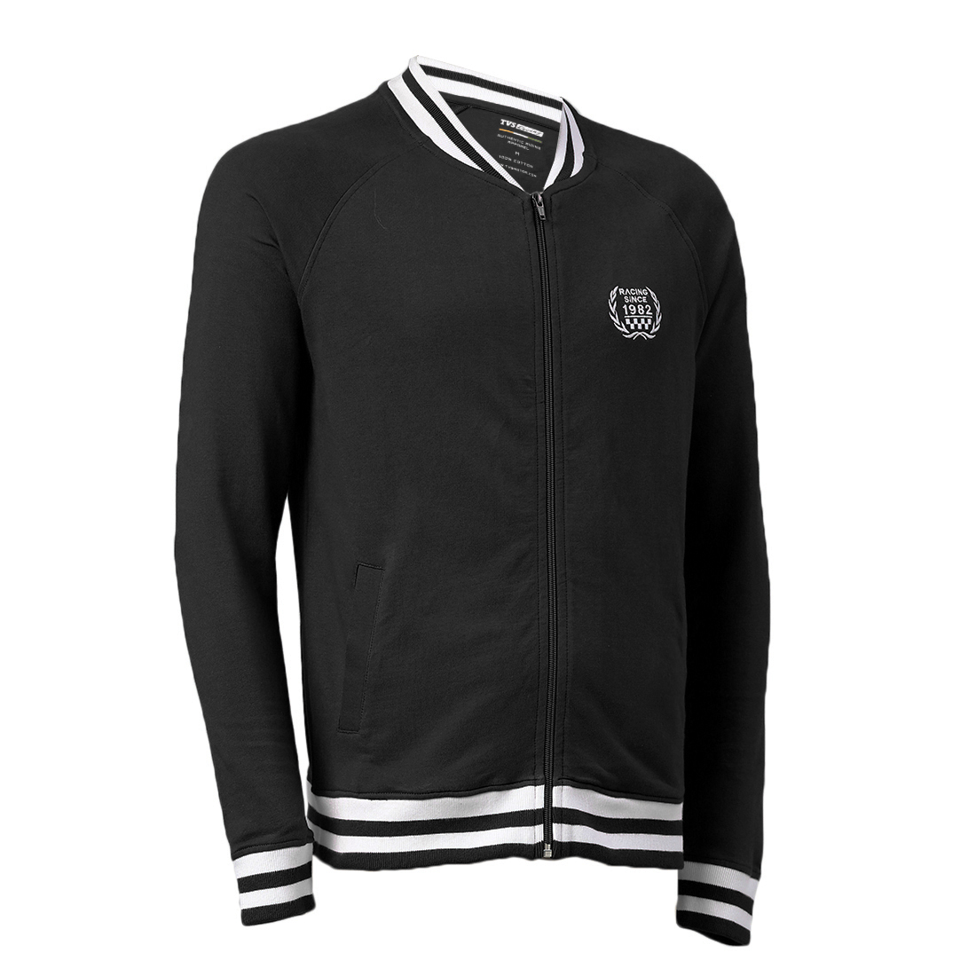 TVS Racing City Urban Bomber Jacket | 100% Cotton, 280 GSM Sweatshirt for Casual Comfort