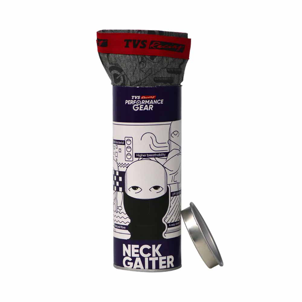 TVS Racing Neck Gaiter Grey- All-Weather Comfort & Protection