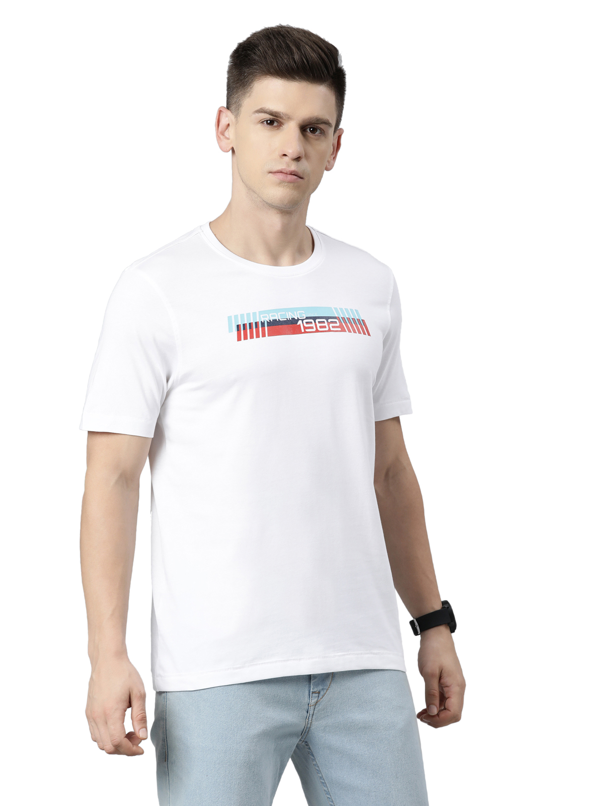 TVS Racing Tribe Tee 1982 | Classic Cotton Round Neck T-Shirt