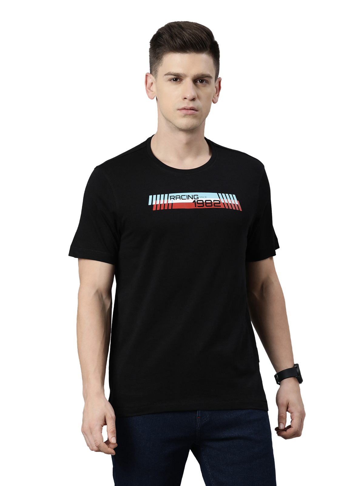 TVS Racing Tribe Tee 1982 | Classic Cotton Round Neck T-Shirt