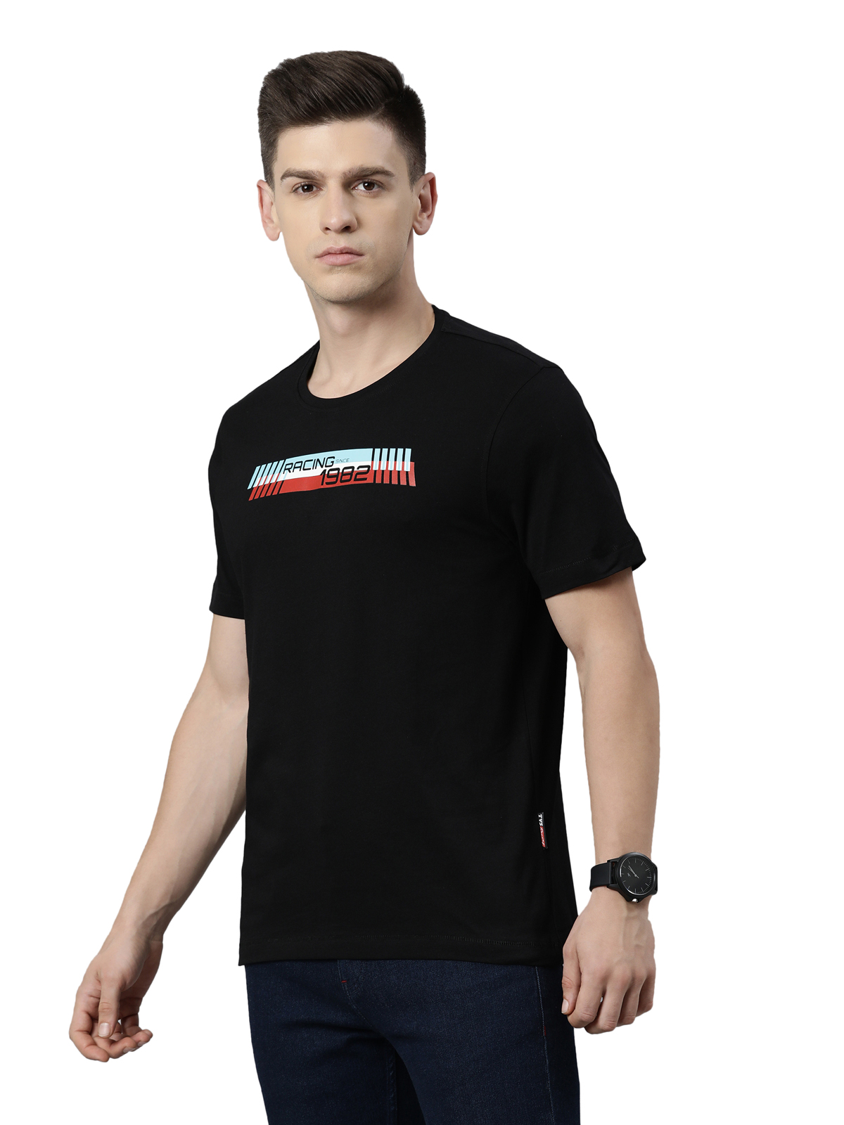 TVS Racing Tribe Tee 1982 | Classic Cotton Round Neck T-Shirt