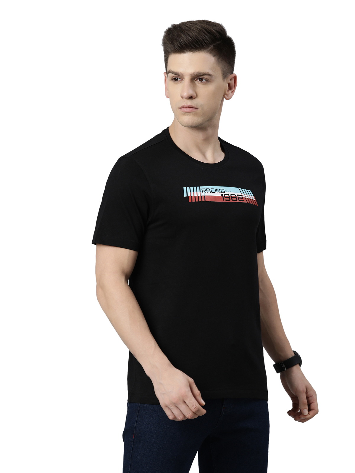 TVS Racing Tribe Tee 1982 | Classic Cotton Round Neck T-Shirt