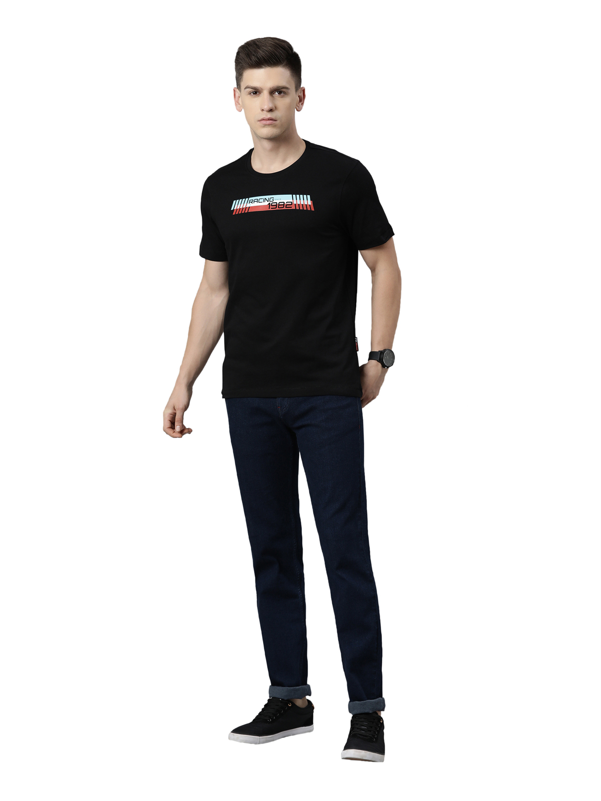 TVS Racing Tribe Tee 1982 | Classic Cotton Round Neck T-Shirt
