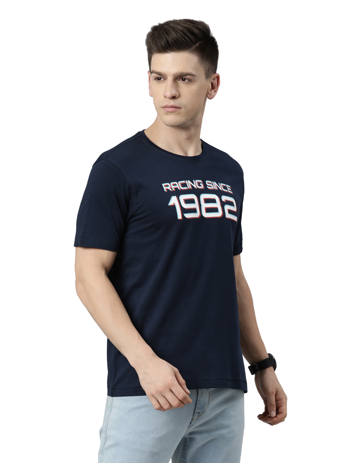 TVS Racing Tee 1982 | Classic Cotton Round Neck T-Shirt