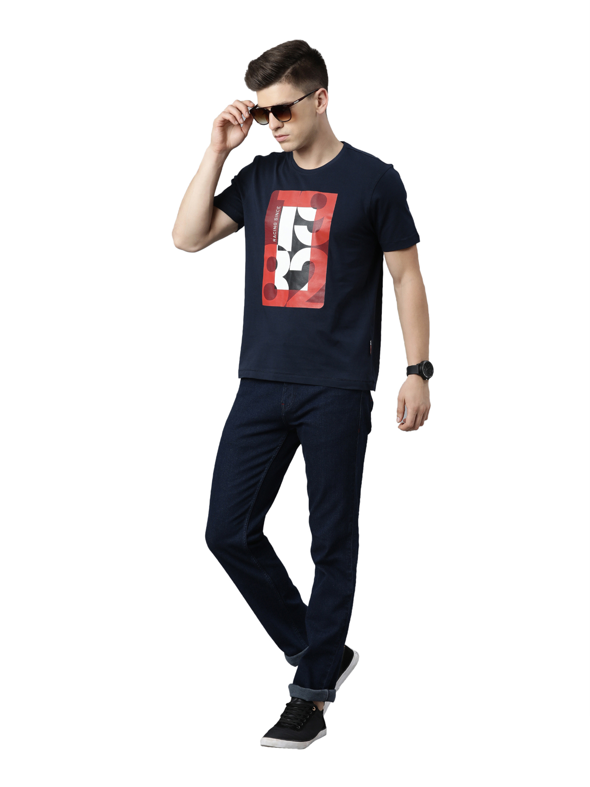 TVS Racing Rider Tee 1982 | Classic Cotton Round Neck T-Shirt