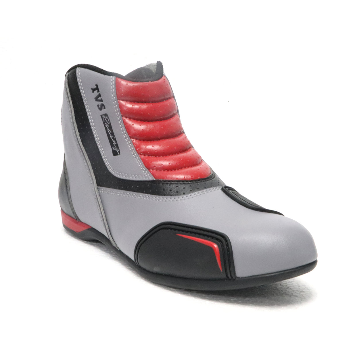 Ankle Length Slip-On Riding Shoes - Durable Grey Boots with Waterproof and Reflective Features