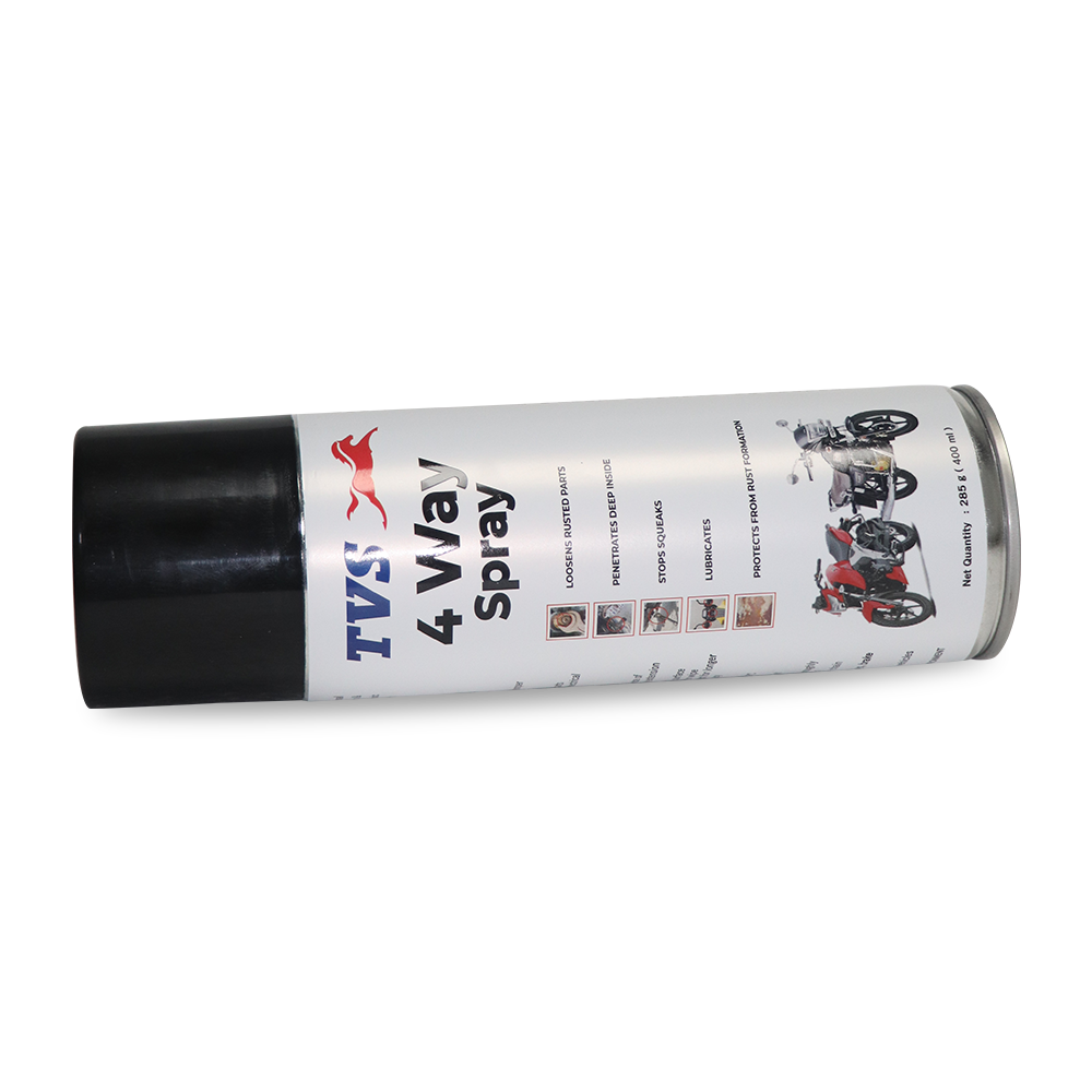 TVS 4 Way Spray 400ML – Ultimate Rust & Corrosion Protection for Motorcycles