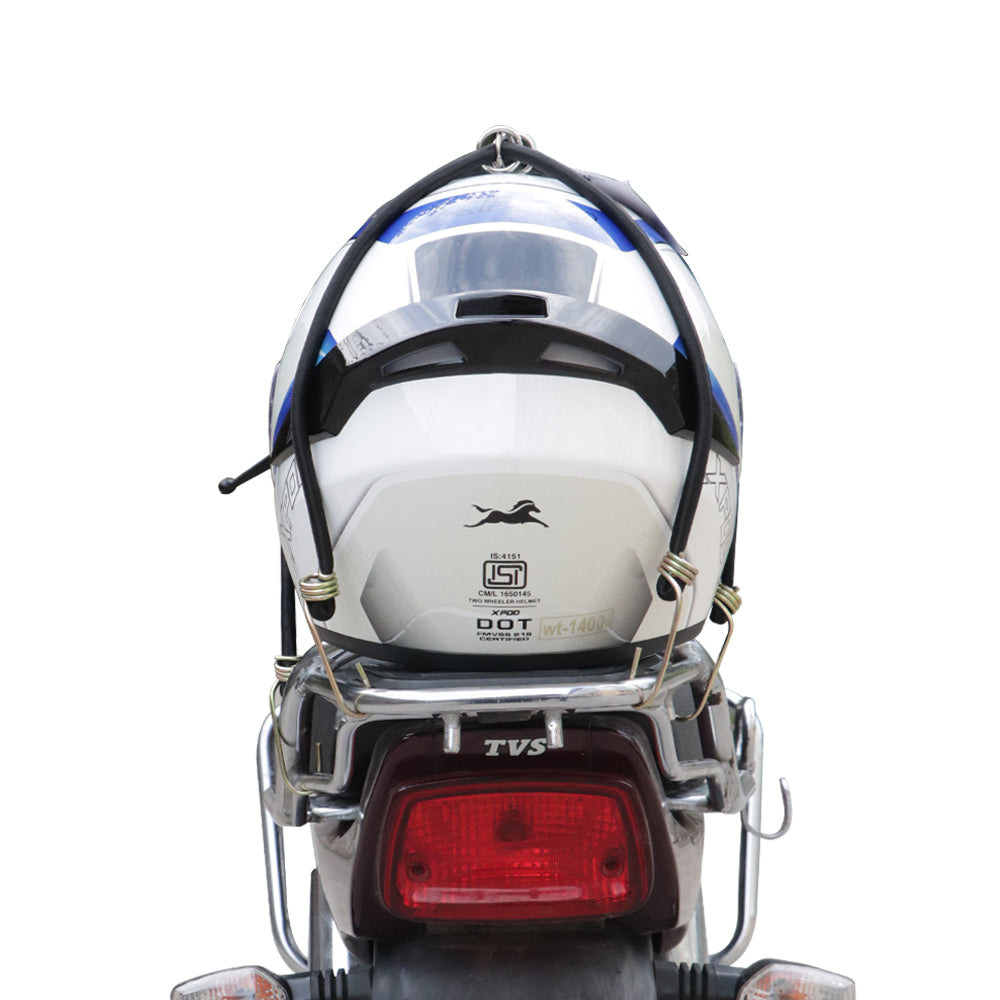 Helmet luggage rope