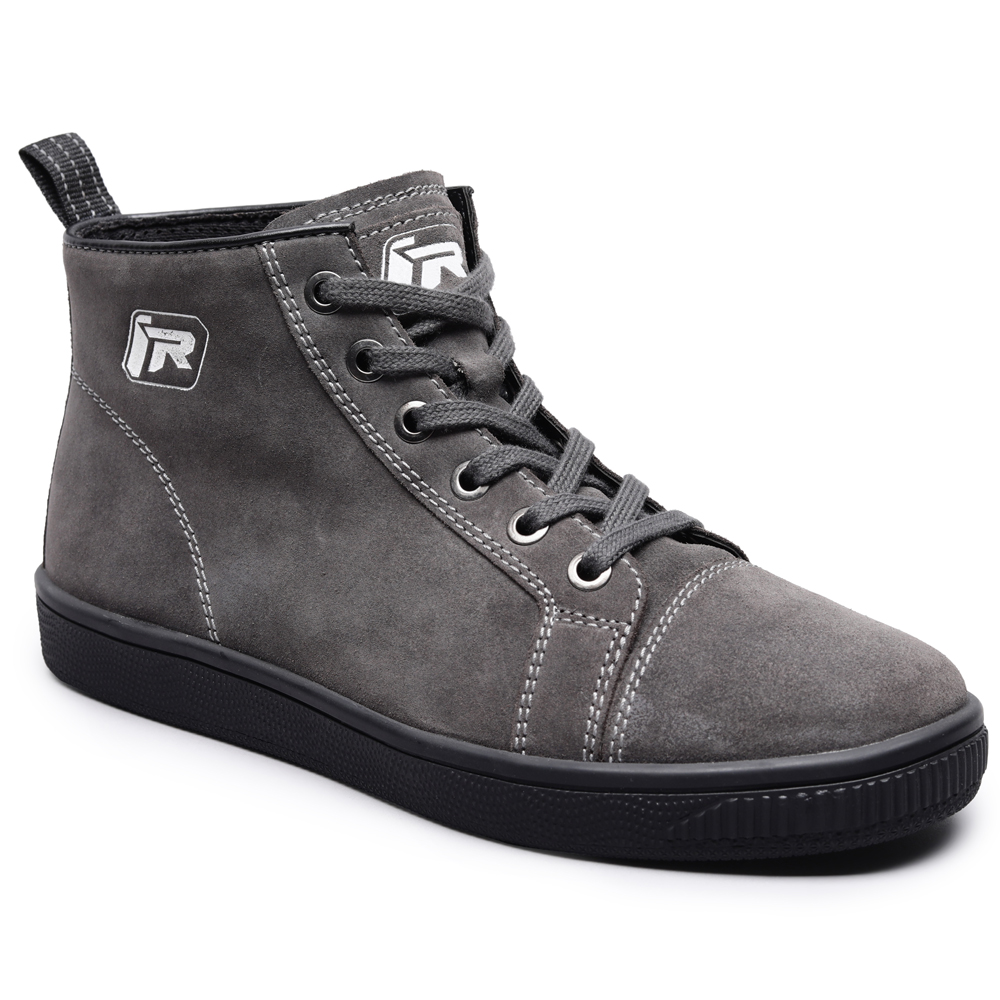 TVS Ronin Edition Mid Ankle Riding Shoes - Oiled Sheep Suede, Dual Closure, Enhanced Safety