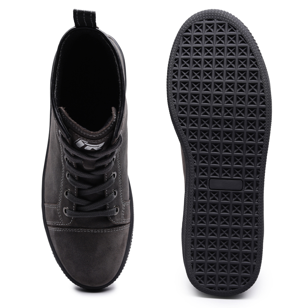 TVS Ronin Edition Mid Ankle Riding Shoes - Oiled Sheep Suede, Dual Closure, Enhanced Safety