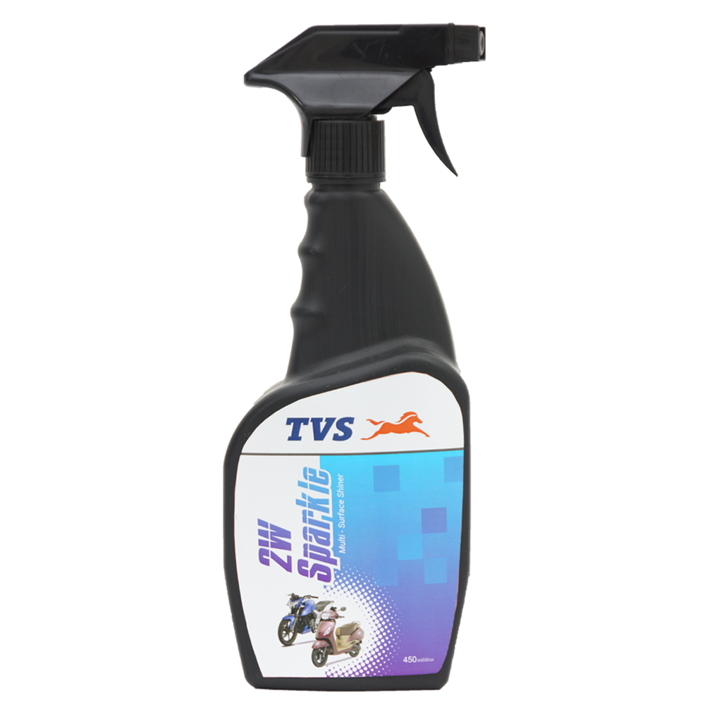 TVS 2-Wheeler Sparkle 450 ml – Professional Bike Cleaner for Tough Dirt & Road Grime Removal