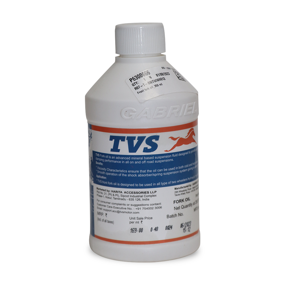 TVS Front Fork Oil - Premium 350ml Suspension Fluid for Smooth Handling and Comfort