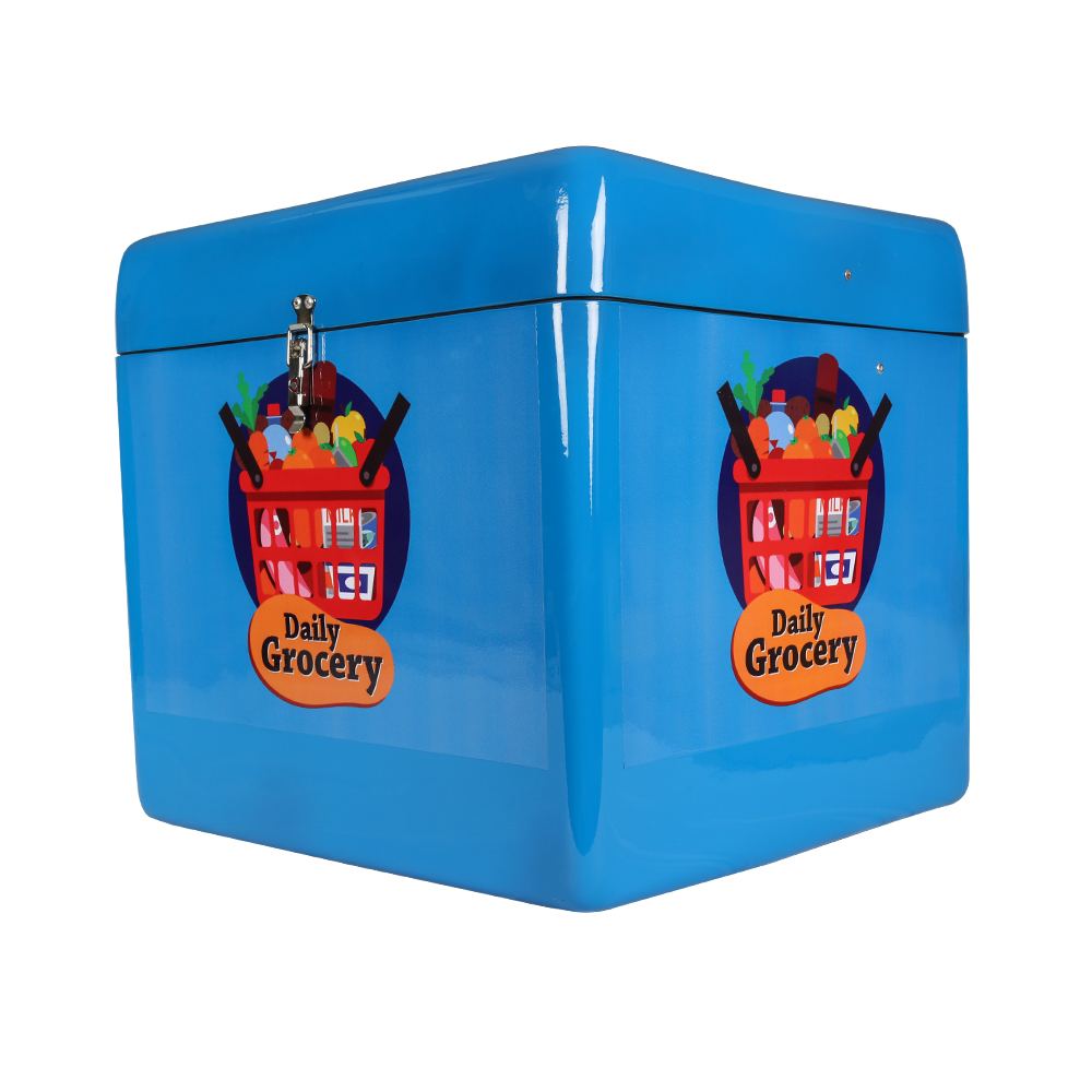 TVS Delivery Box with Top Opening & Divider | Durable Plastic Construction