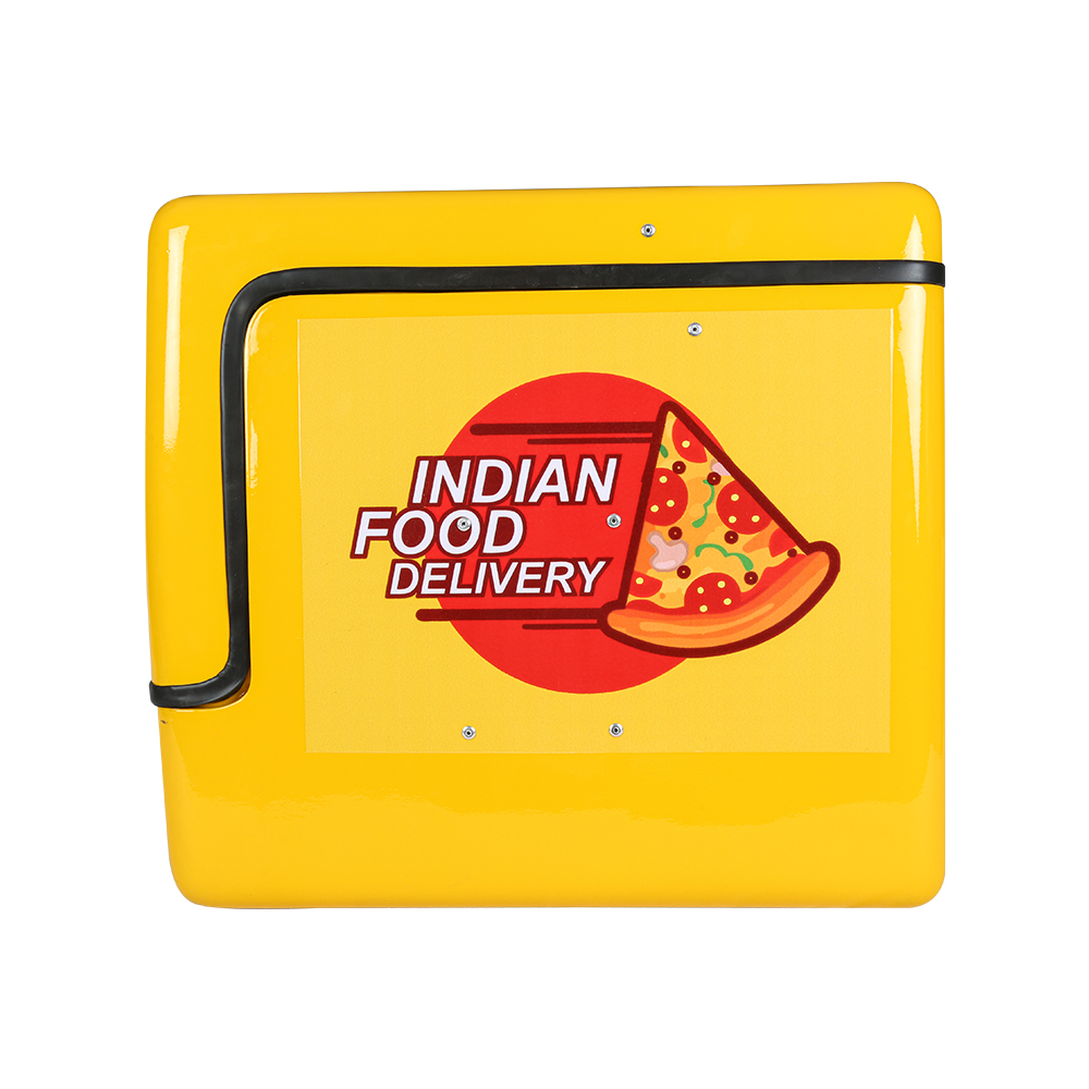 TVS Front Open Delivery Box - Durable Plastic, Secure Lid, and Ample Storage