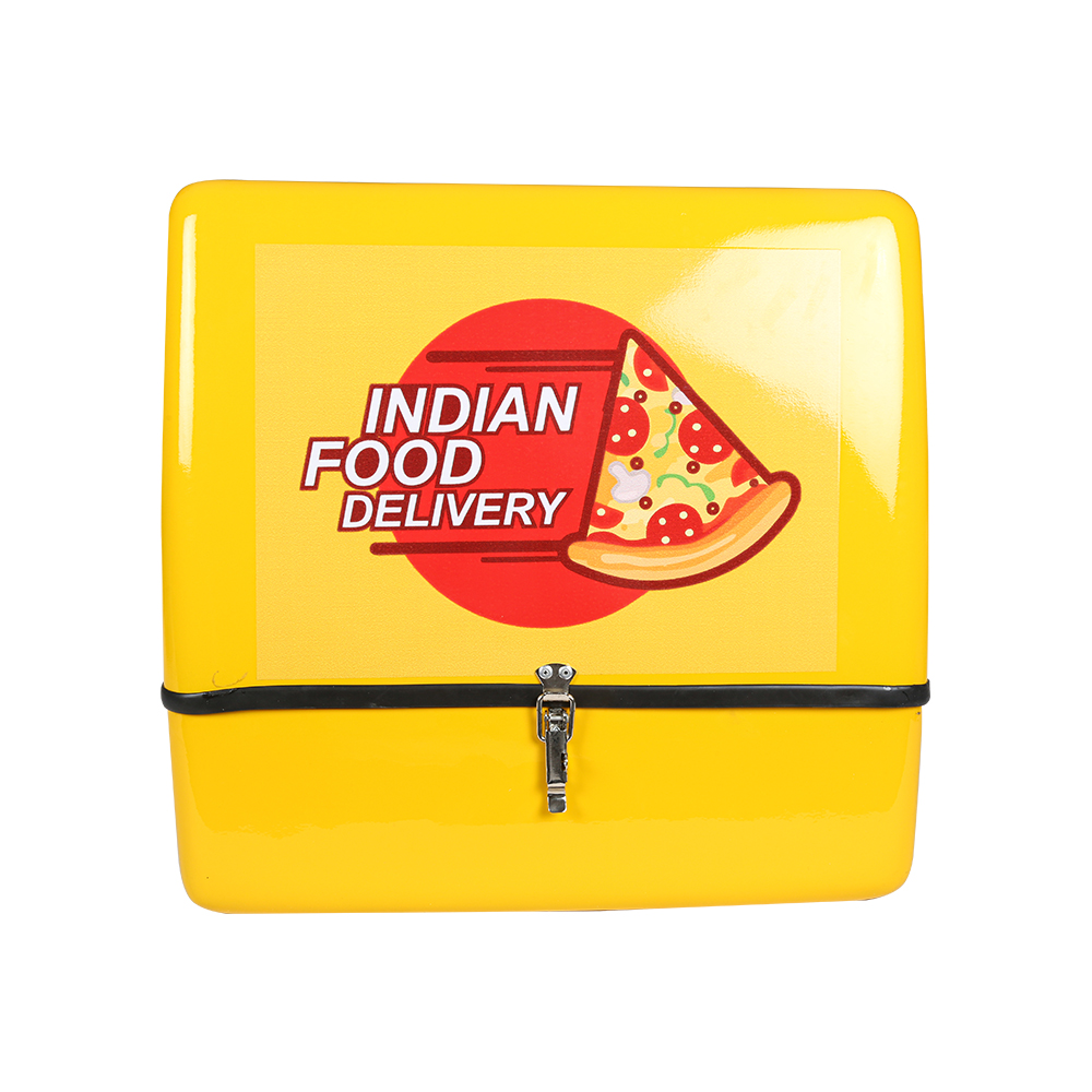 TVS Front Open Delivery Box - Durable Plastic, Secure Lid, and Ample Storage