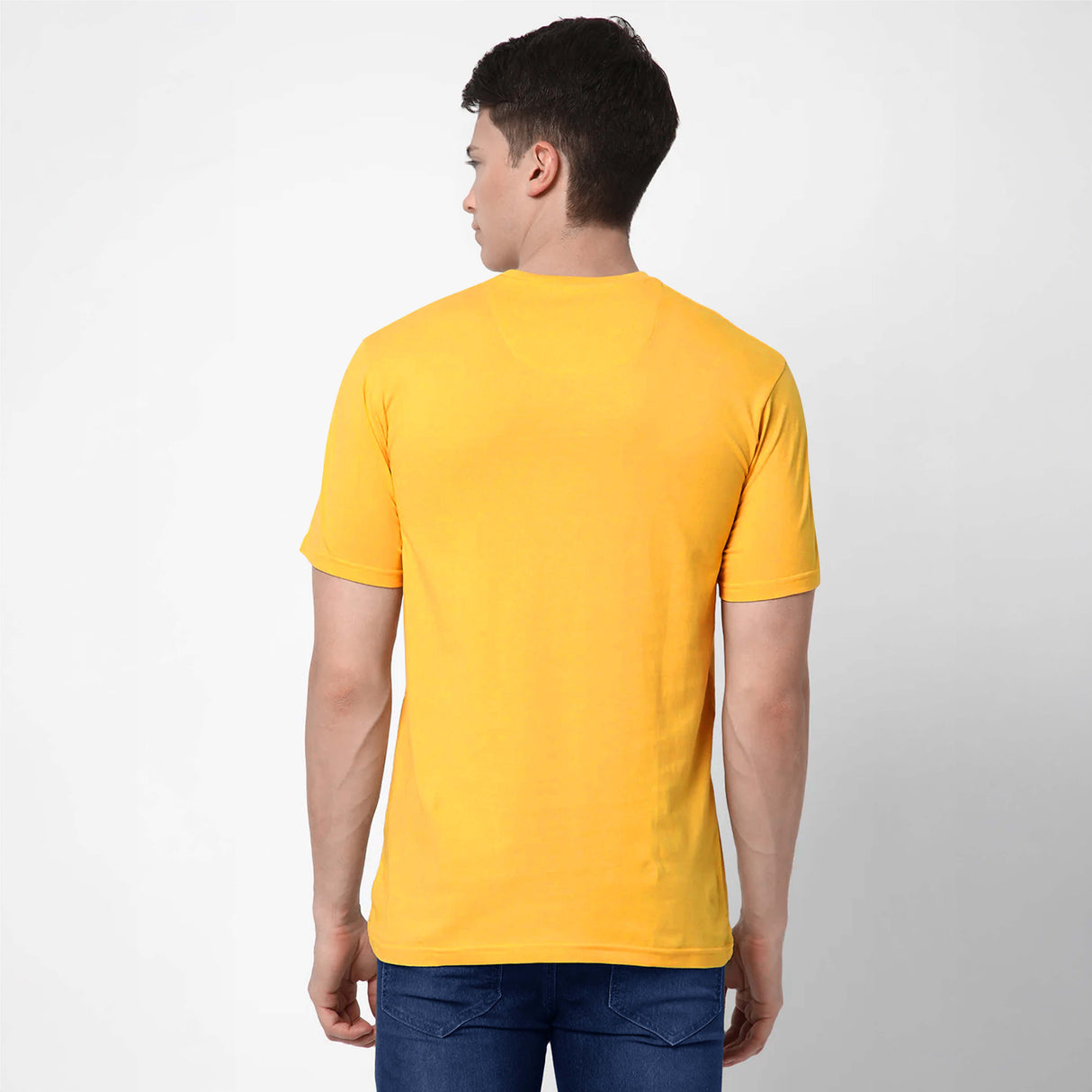 TVS Cotton Crew Neck T-Shirt with Reflective Safety Sticker for High Visibility & Everyday Comfort