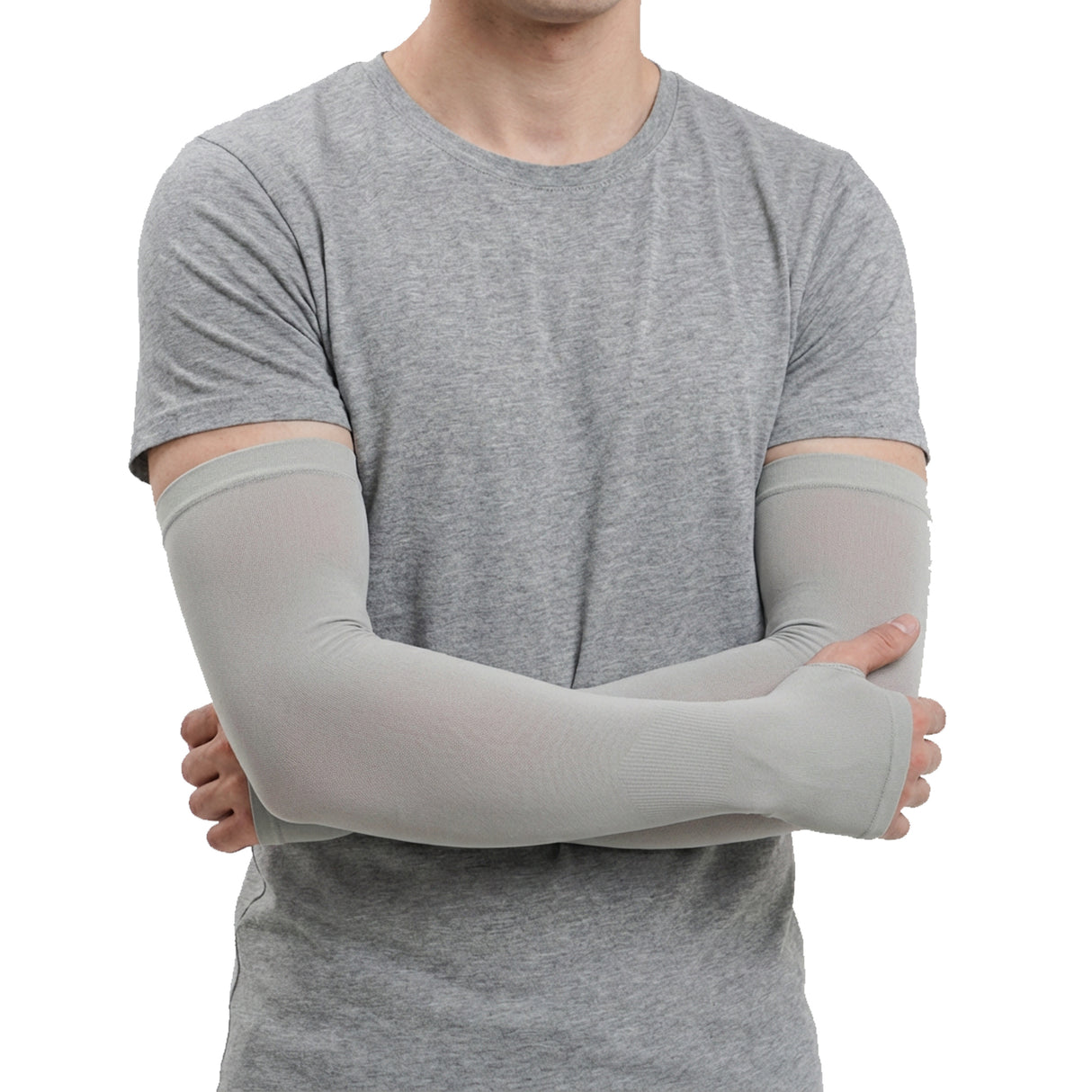 EverRide Arm Sleeves for Men & Women | Skin Fit | Thumb Hole | Free Size | UV Protection