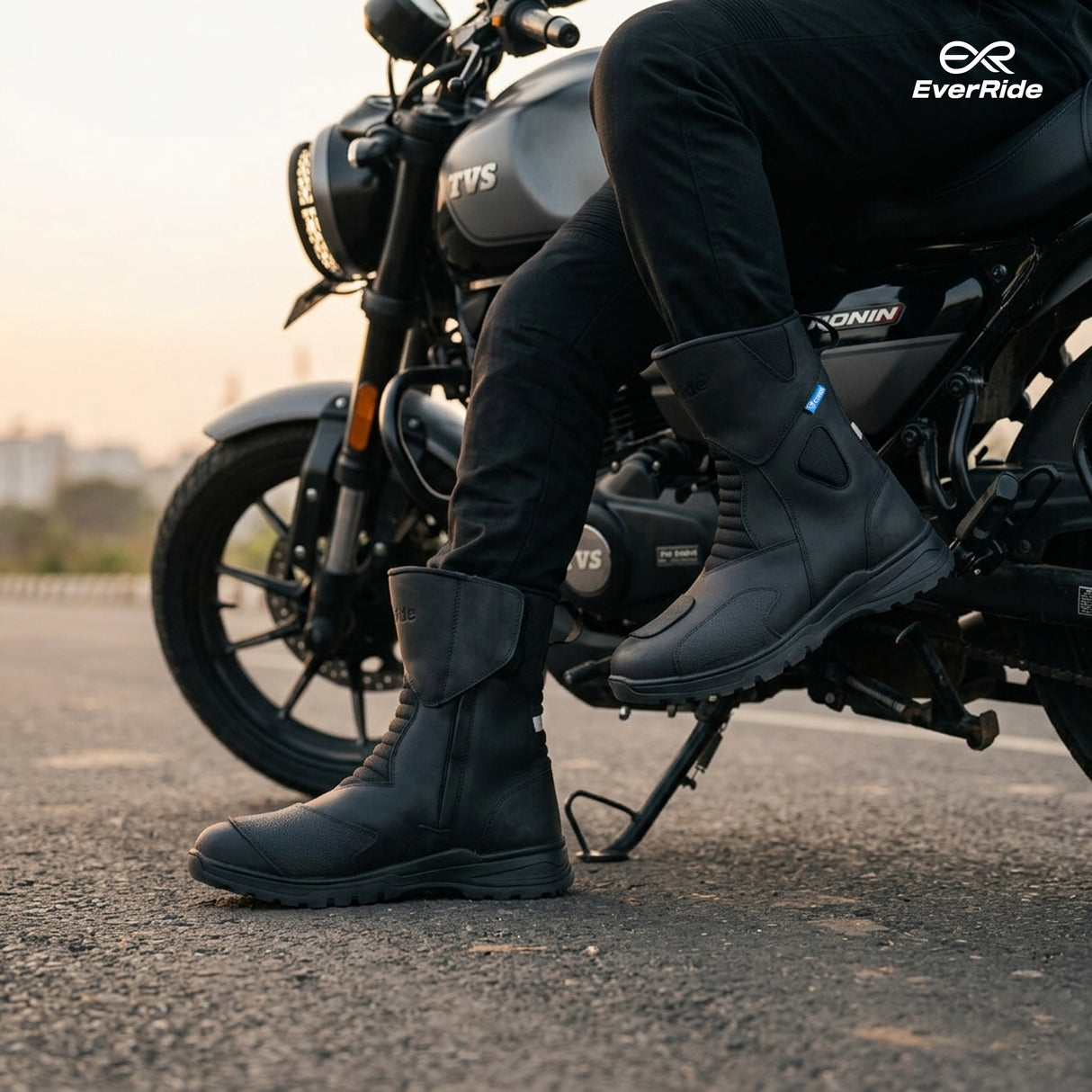 EverRide Hexatour Premium Sport Touring Riding Boots with Cerros Ankle Protection
