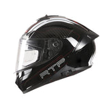 TVS Racing Hurricane Series Full Face Dual Visor Helmet for Men | Premium Bike Helmets with ABS Shell, UV Paint | Quick Release System | Aerodynamic Design | ECE, DOT & ISI Certified