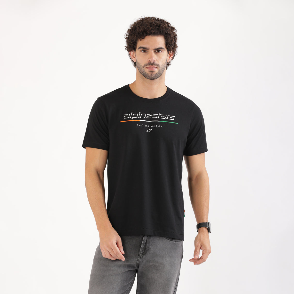 TVS Racing x Alpinestars Crew Neck T-Shirt | 100% Combed Cotton & Anti-Microbial