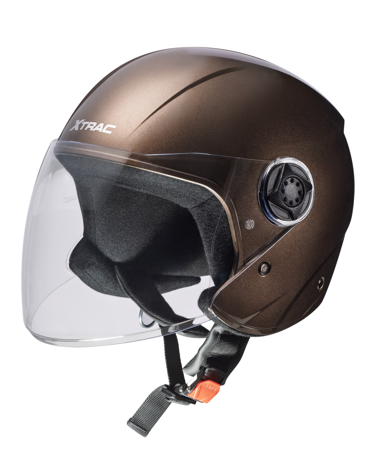 Xtrac Fit ISI Certified Half Face Helmet with Clear Visor – Lightweight Protection for All Two-Wheelers