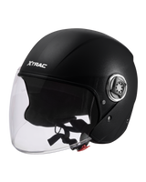 Xtrac Fit ISI Certified Half Face Helmet with Clear Visor – Lightweight Protection for All Two-Wheelers