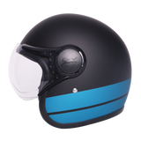 TVS J110 Half Face Helmet, Dawn Blue Matte 