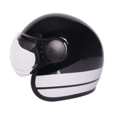 TVS J110 Half Face Helmet, Lunar White Gloss