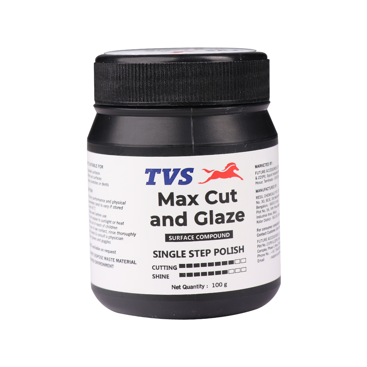 TVS Max Cut and Glaze – Single Step Polish, 100g