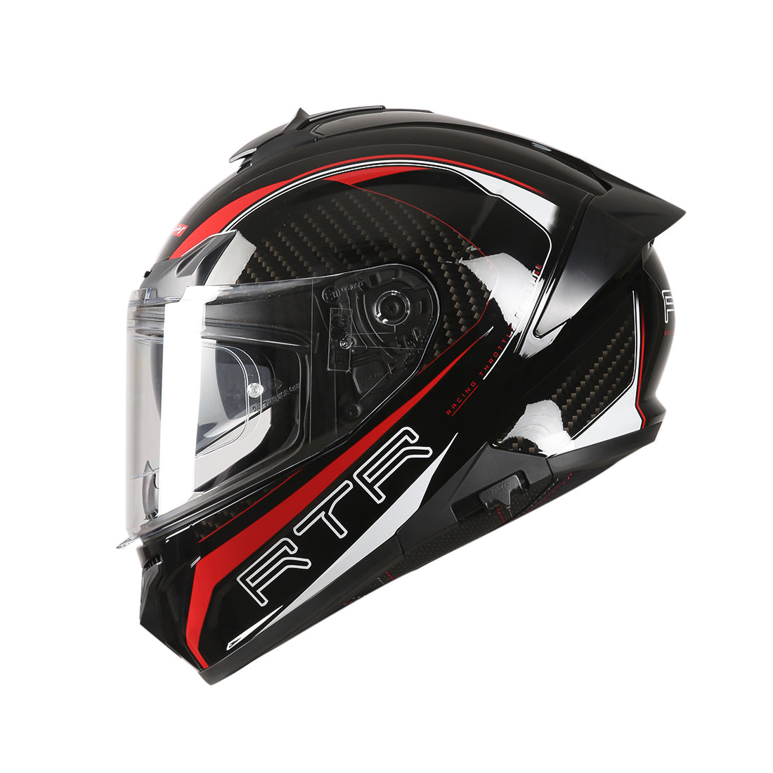 TVS Racing Hurricane Series Full Face Dual Visor Helmet for Men | Premium Bike Helmets with ABS Shell, UV Paint | Quick Release System | Aerodynamic Design | ECE, DOT & ISI Certified