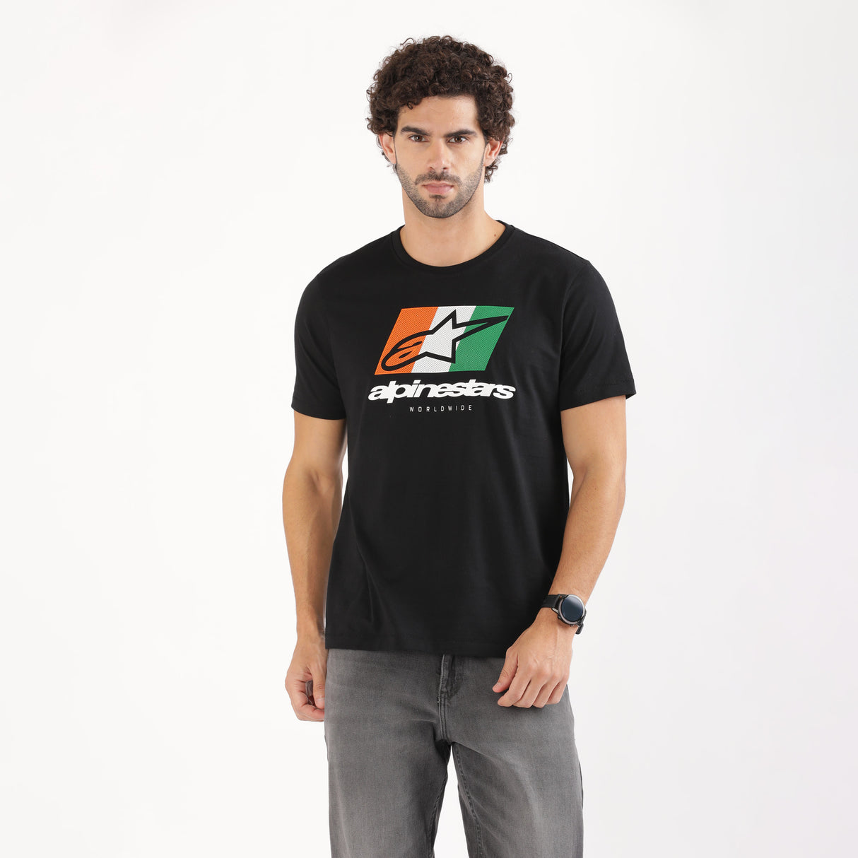 TVS Racing x Alpinestars Crew Neck T-Shirt | 100% Combed Cotton & Anti-Microbial