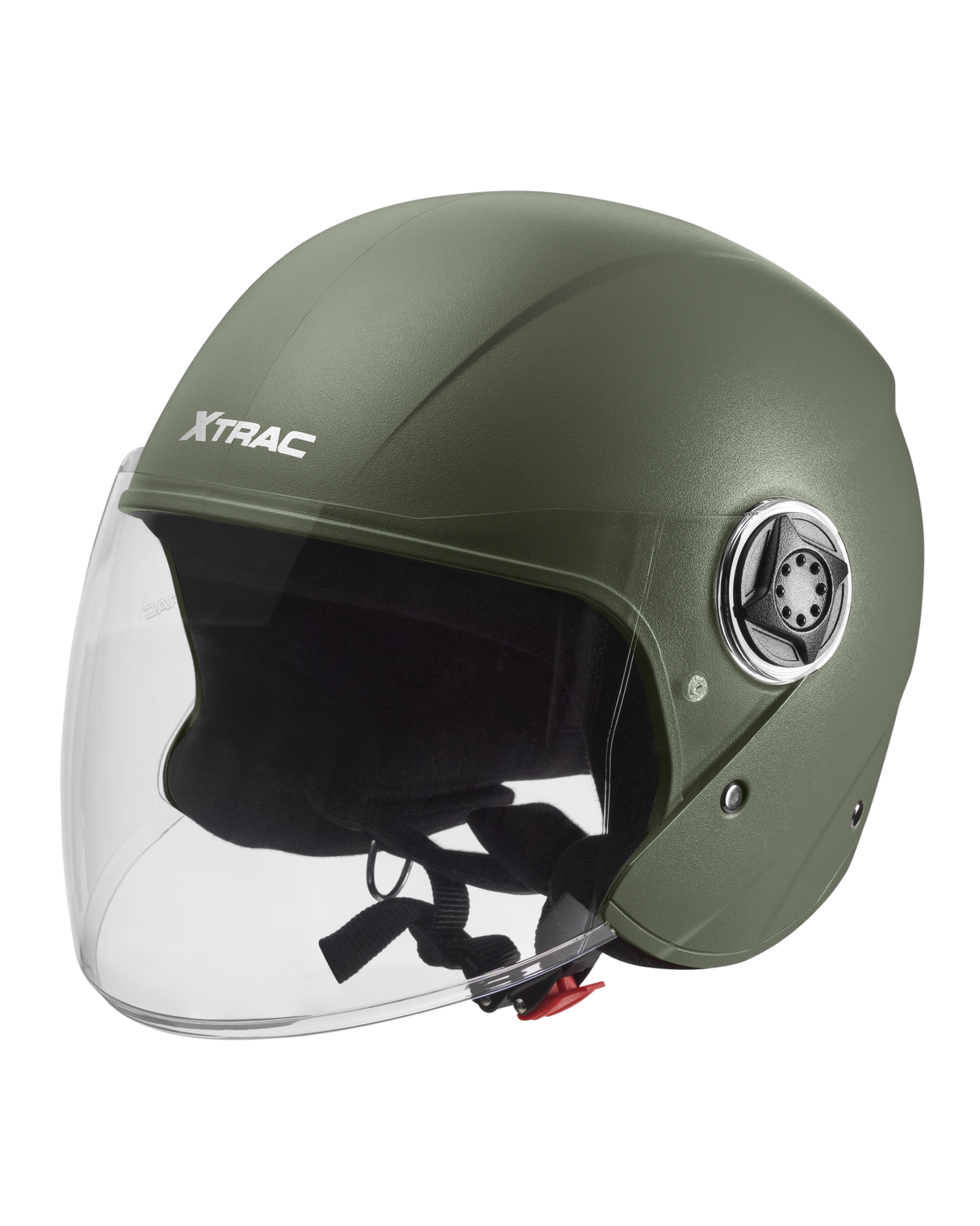 Xtrac Fit ISI Certified Half Face Helmet with Clear Visor – Lightweight Protection for All Two-Wheelers
