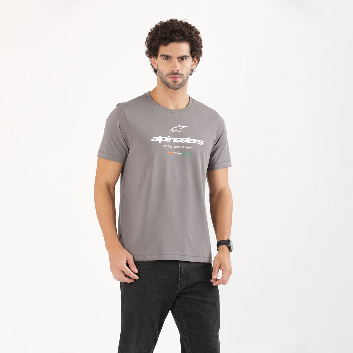 TVS Racing x Alpinestars Crew Neck T-Shirt | 100% Combed Cotton & Anti-Microbial