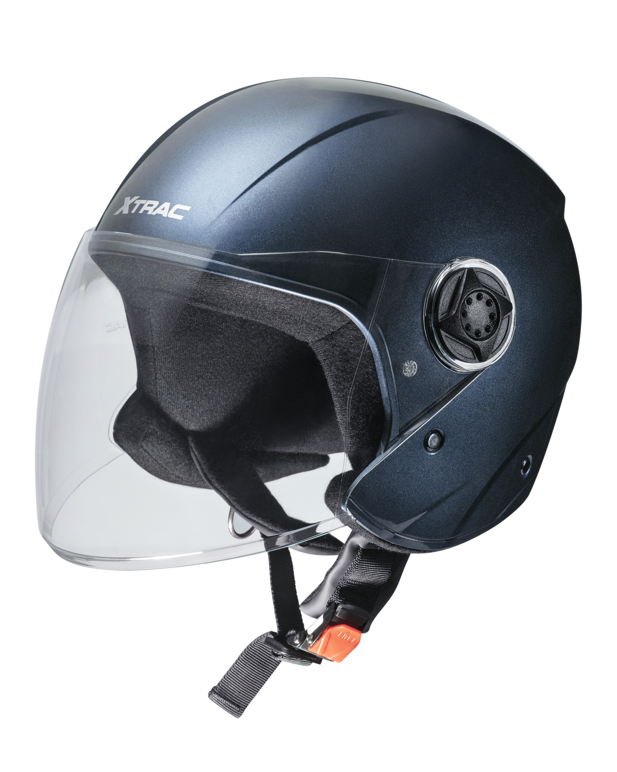 Xtrac Fit ISI Certified Half Face Helmet with Clear Visor – Lightweight Protection for All Two-Wheelers