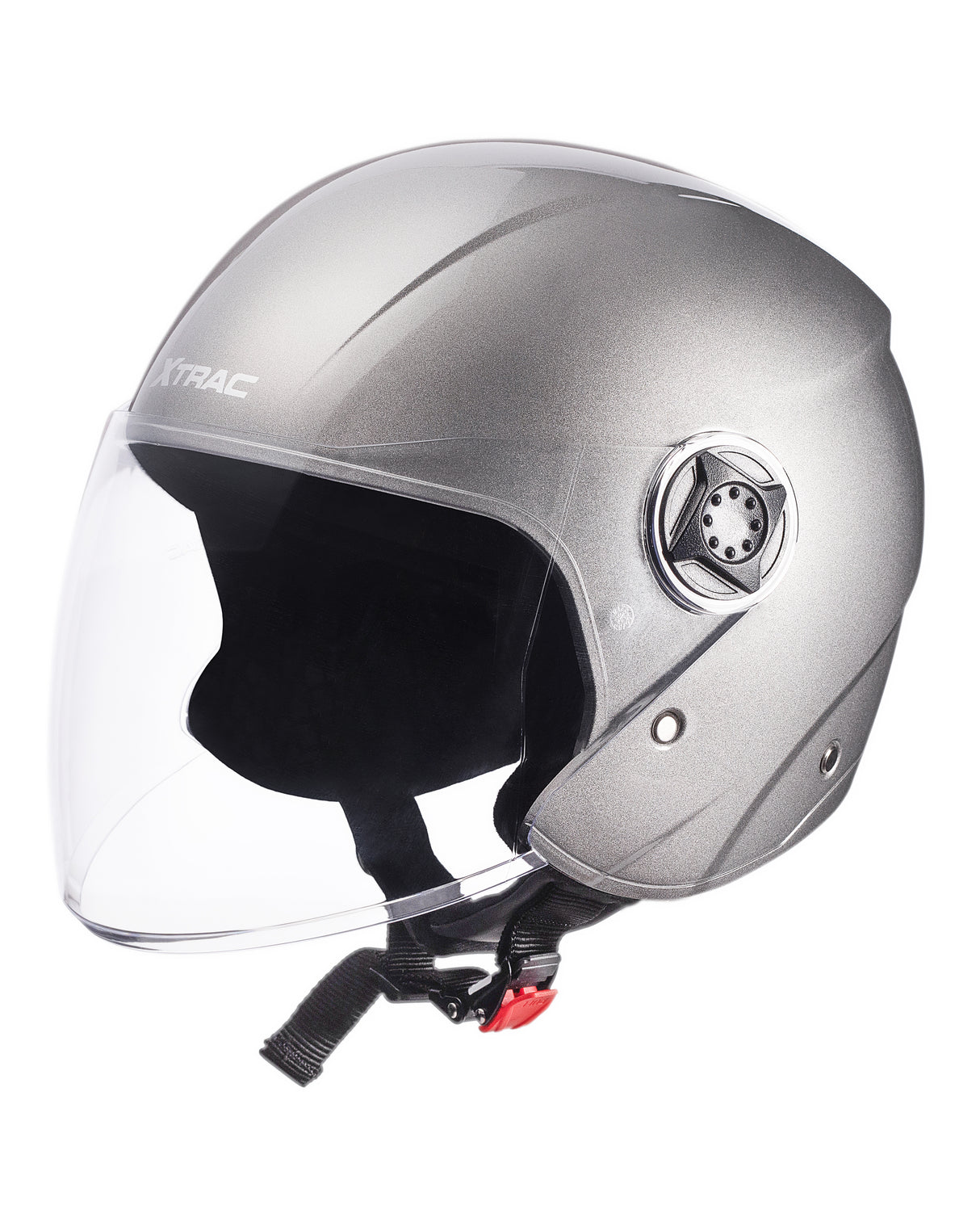 Xtrac Fit ISI Certified Half Face Helmet with Clear Visor – Lightweight Protection for All Two-Wheelers