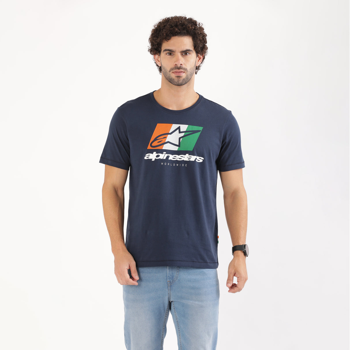 TVS Racing x Alpinestars Crew Neck T-Shirt | 100% Combed Cotton & Anti-Microbial