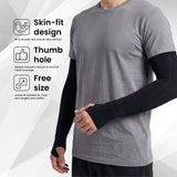 EverRide Arm Sleeves for Men & Women | Skin Fit | Thumb Hole | Free Size | UV Protection