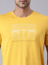 TVS Racing RTR Fury Yellow Crew neck T Shirt