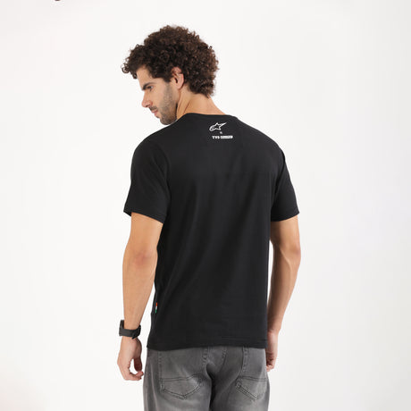 TVS Racing x Alpinestars Crew Neck T-Shirt | 100% Combed Cotton & Anti-Microbial