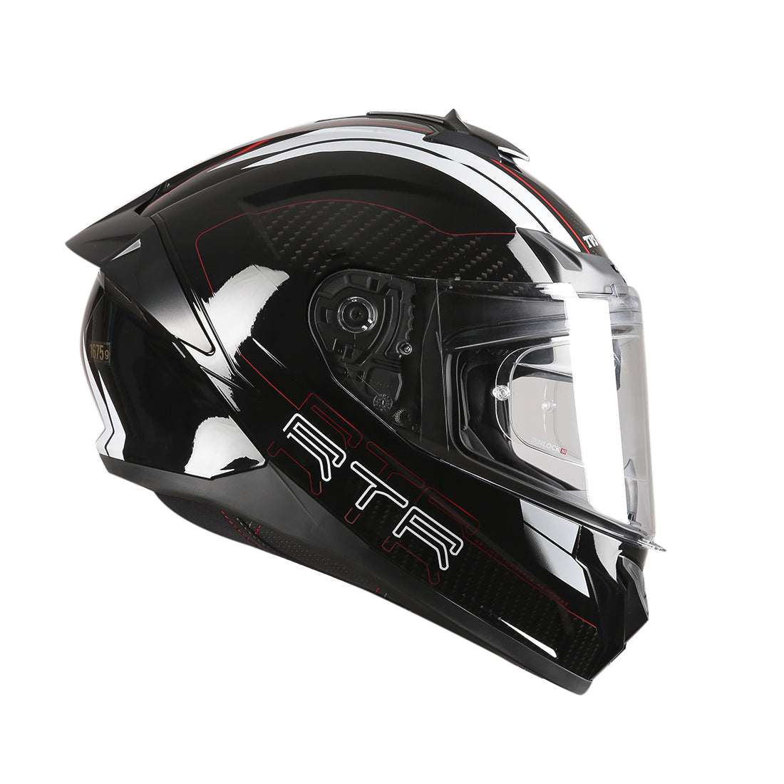 TVS Racing Hurricane Series Full Face Dual Visor Helmet for Men | Premium Bike Helmets with ABS Shell, UV Paint | Quick Release System | Aerodynamic Design | ECE, DOT & ISI Certified