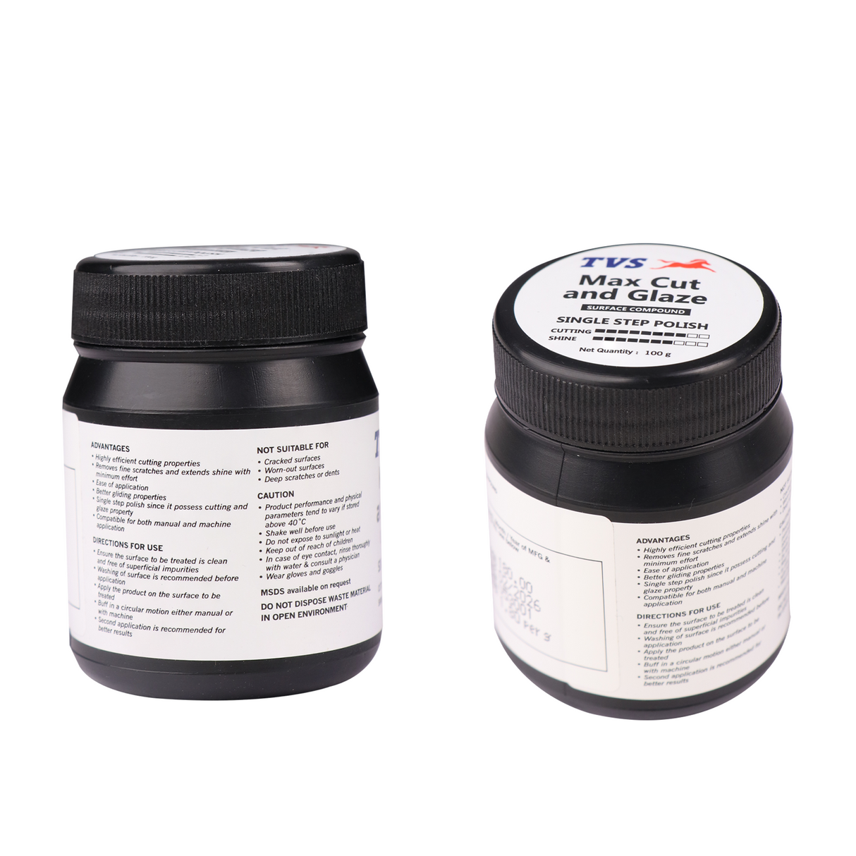 TVS Max Cut and Glaze – Single Step Polish, 100g