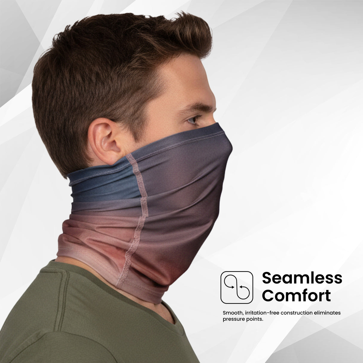 EverRide Eco All-Over Print Neck Gaiter | Seamless Comfort | Lightweight & Durable | UV Protected | Unisex