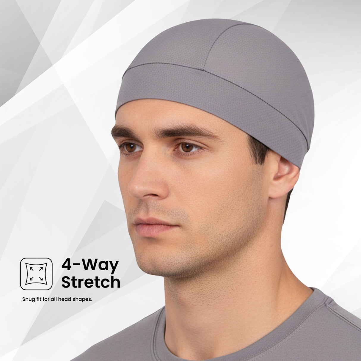 EverRide Breathable Skull Cap for Men & Women | Ergonomic Fit | 4-Way Stretch | Shape Retention | Lightweight & Sweat Wicking